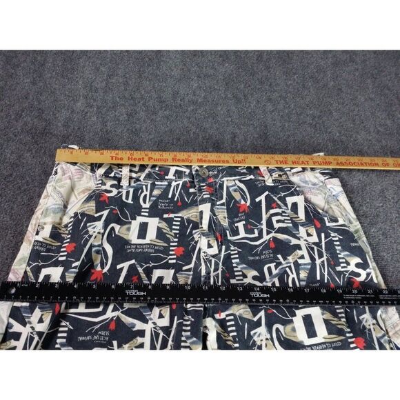 Hip Hop Slim Fit Jeans Men Sz 40 Multicolor Graffiti Art Print Streetwear - Picture 4 of 6